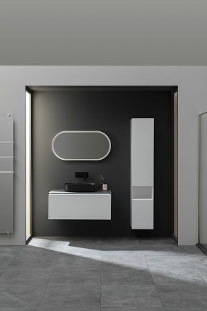 Шкаф пенал Allen Brau Infinity 35 R 1.21009.WM подвесной Белый матовый 