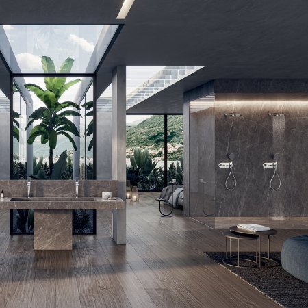 Душевая система Bossini Apice L10505.030 с термостатом Хром 