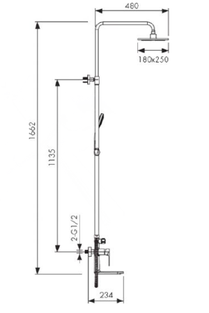 Душевая система Kaiser Linear 59182 Хром 