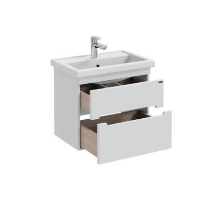 Тумба Санта Лондон 60 подвесная 2 ящика с умывальником Фостер 60 