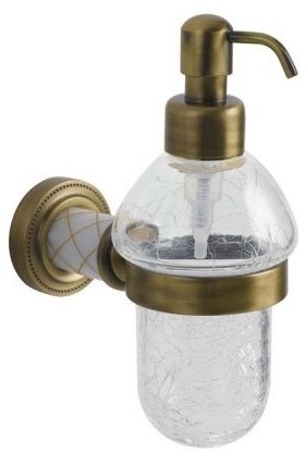 Дозатор для жидкого мыла Boheme Murano 10912-W-BR Бронза 