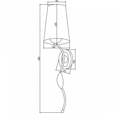 Светильник Boheme 756 Золото 