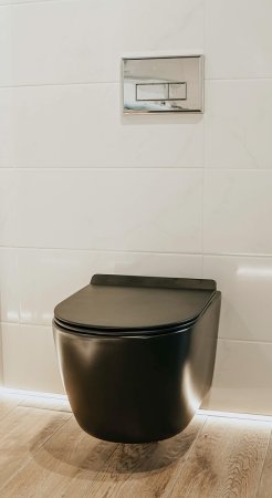 Унитаз Creto Logan L1 1001-002-L1BLMAT подвесной Черный матовый с сиденьем Микролифт 