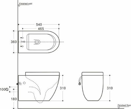 Унитаз Creto Logan L1 1001-002-L1BLMAT подвесной Черный матовый с сиденьем Микролифт 