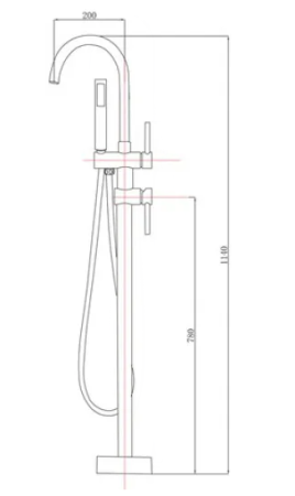 Напольный смеситель для ванны Timo Saona 2300/16Y-CR белый 