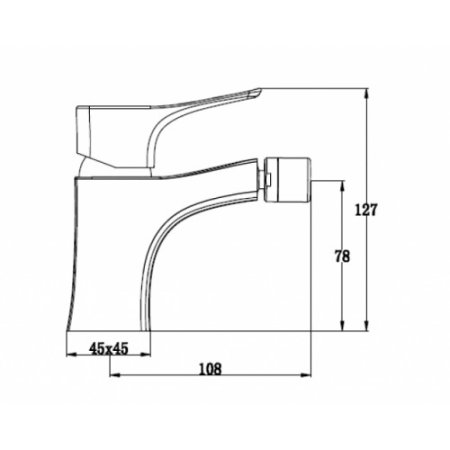 Смеситель для биде Kaiser Clever 76088 Хром 