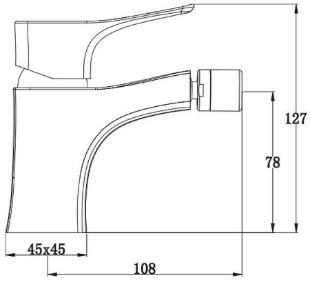 Смеситель для биде Kaiser Clever 76088 Хром 