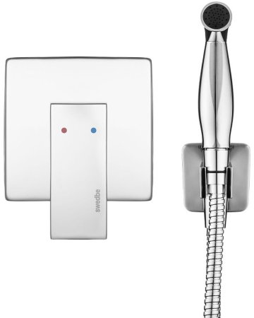 Гигиенический душ со смесителем Swedbe Platta 5526 Хром 