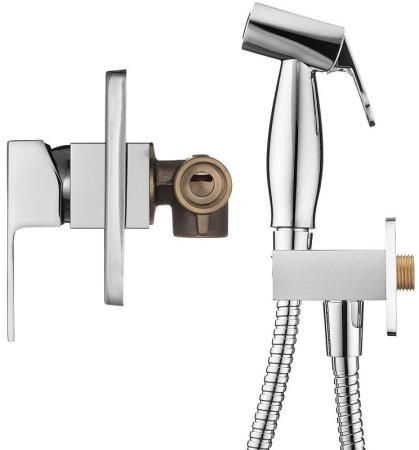 Гигиенический душ со смесителем Swedbe Platta 5526 Хром 