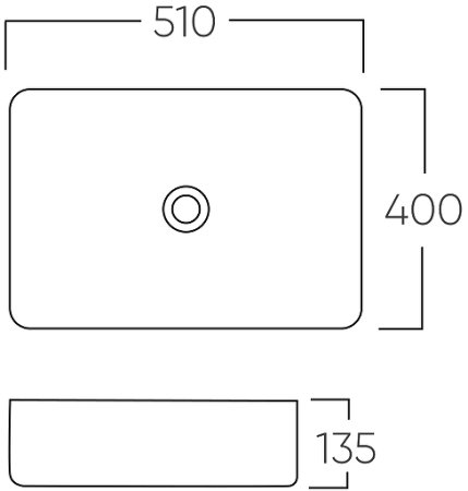 Раковина-чаша Bronze de Luxe Lacio 51 1073M Белая 