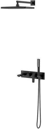 Душевая система Teska Life Pro AS3180 Черный матовый 