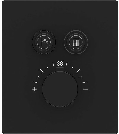 Душевая система Vincea Inspire VSFW-3I21T1MB с термостатом Черная матовая 