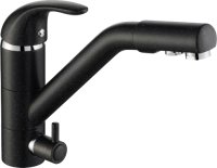 Смеситель для кухонной мойки Paulmark Holstein Ho213013-308 , черный