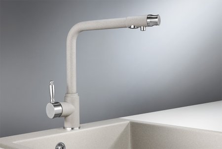 Смеситель Granula GR-2301 для кухонной мойки, базальт 