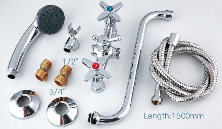 Смеситель для ванны Frap H20 F2220 универсальный Хром 