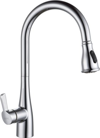 Смеситель для кухонной мойки D&K Rhein Schiller DA1462501 с вытяжной лейкой 