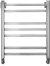 Полотенцесушитель водяной Energy Techno 600x400 форма лесенка, квадратный профиль, нержавеющая сталь, нижнее/диагональное/боковое подключение 3/4", 630мм х460 мм, все для подключения в комплекте 