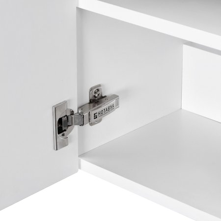 Тумба с раковиной Aquaton Эклипс М 45 L 1A172801EK49L подвесная Белый Эбони светлый 