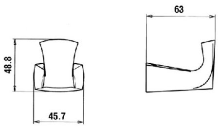 Крючок Paini Lady 89CR011 Хром 