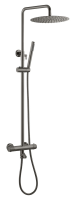 Душевая система с термостатом Boheme UNO 468-T-GM сталь