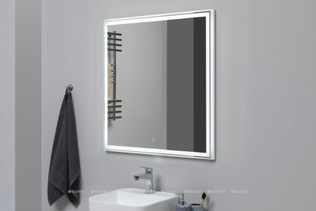 Зеркало Aquanet Nova Lite 75 белый LED 
