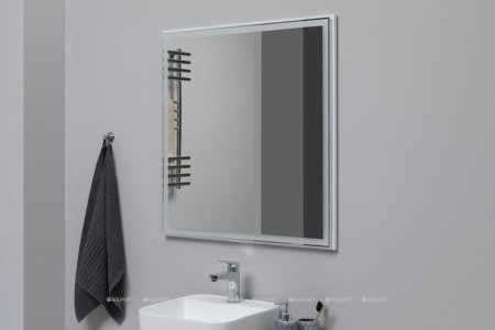 Зеркало Aquanet Nova Lite 75 белый LED 