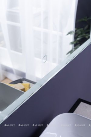 Зеркало Aquanet Nova Lite 75 белый LED 