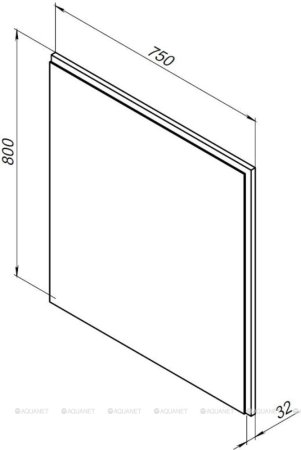 Зеркало Aquanet Nova Lite 75 белый LED 