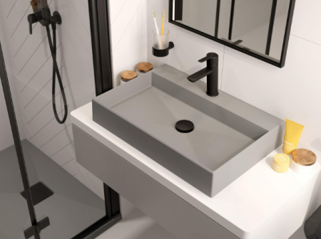 Смеситель для раковины Deante ARNIKA BQA_N21M чёрный матовый 