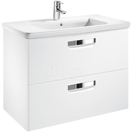Тумба под раковину Roca The Gap 70 ZRU9302878 подвесная Белая глянцевая 