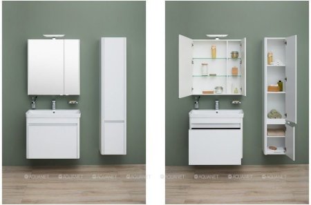 Зеркало-шкаф Aquanet Орлеан 80 белый 