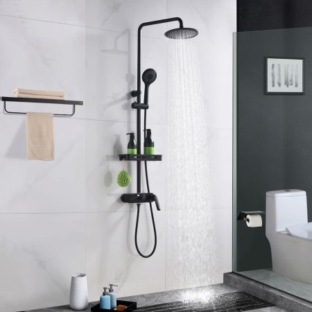 Душевая система Orans OLS-7558 чёрная 