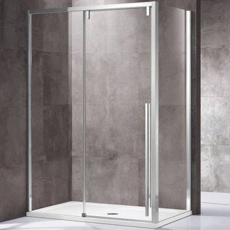 Душевой уголок Vincea Lugano 140х100 VSR-1L1014CL-1 профиль Хром стекло прозрачное 