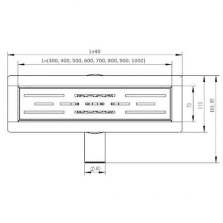 Трап душевой ViEiR DL50 Хром 