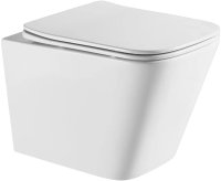 Унитаз Azario Teramo AZ-0052-UQ подвесной Белый с сиденьем Микролифт Унитаз Azario Teramo AZ-0052-UQ подвесной Белый с сиденьем Микролифт