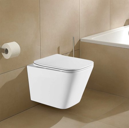 Унитаз Azario Teramo AZ-0052-UQ подвесной Белый с сиденьем Микролифт 