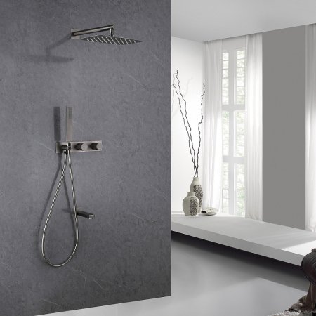 Душевая система Abber Rund AF8717NG Никель 