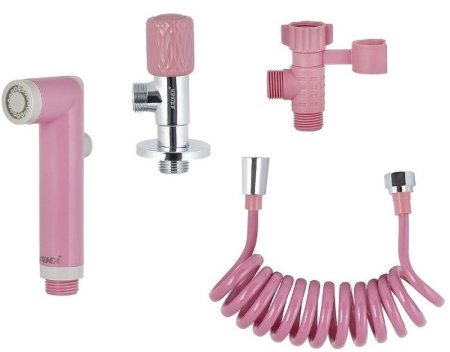 Гигиенический душ с запорным вентилем Kaiser SH-356 Розовый 