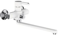 Смеситель для ванны Shevanik S6022F, белый/хром