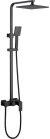 Душевая система Abber Daheim AF8220B Черная матовая 