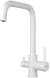 Смеситель для кухни с подключением фильтра Shevanik S228C, белый 