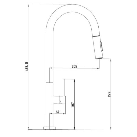 Смеситель Boch mann Ami ВМ9189 для кухни черный 
