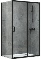 Душевой уголок Abber Schwarzer Diamant 80х170 AG30170B-S80B профиль Черный стекло прозрачное