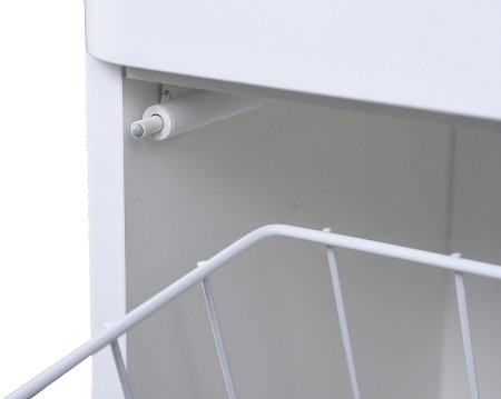 Шкаф пенал Style Line Каре Люкс Plus 30 СС-00002325 с бельевой корзиной Белый 