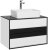 Тумба с раковиной Style Line Амстердам 80 ЛС-000010042 подвесная Белая матовая Черная 