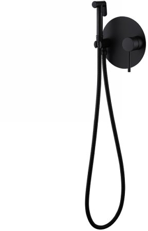 Гигиенический душ со смесителем Abber Emotion AF8826B Черный матовый 