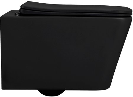 Унитаз Abber Rechteck AC1201MB подвесной Черный матовый с сиденьем Микролифт 