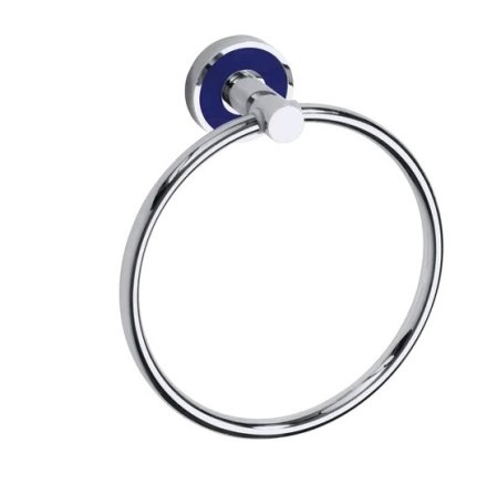 Полотенцедержатель Bemeta Trend-I 104104068e кольцо, хром/темно-синий 