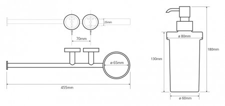 Полотенцедержатель Bemeta Omega 104019012 