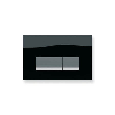 Кнопка смыва Koller Pool Alcora ST 1200 Integro Black Glass черное стекло 